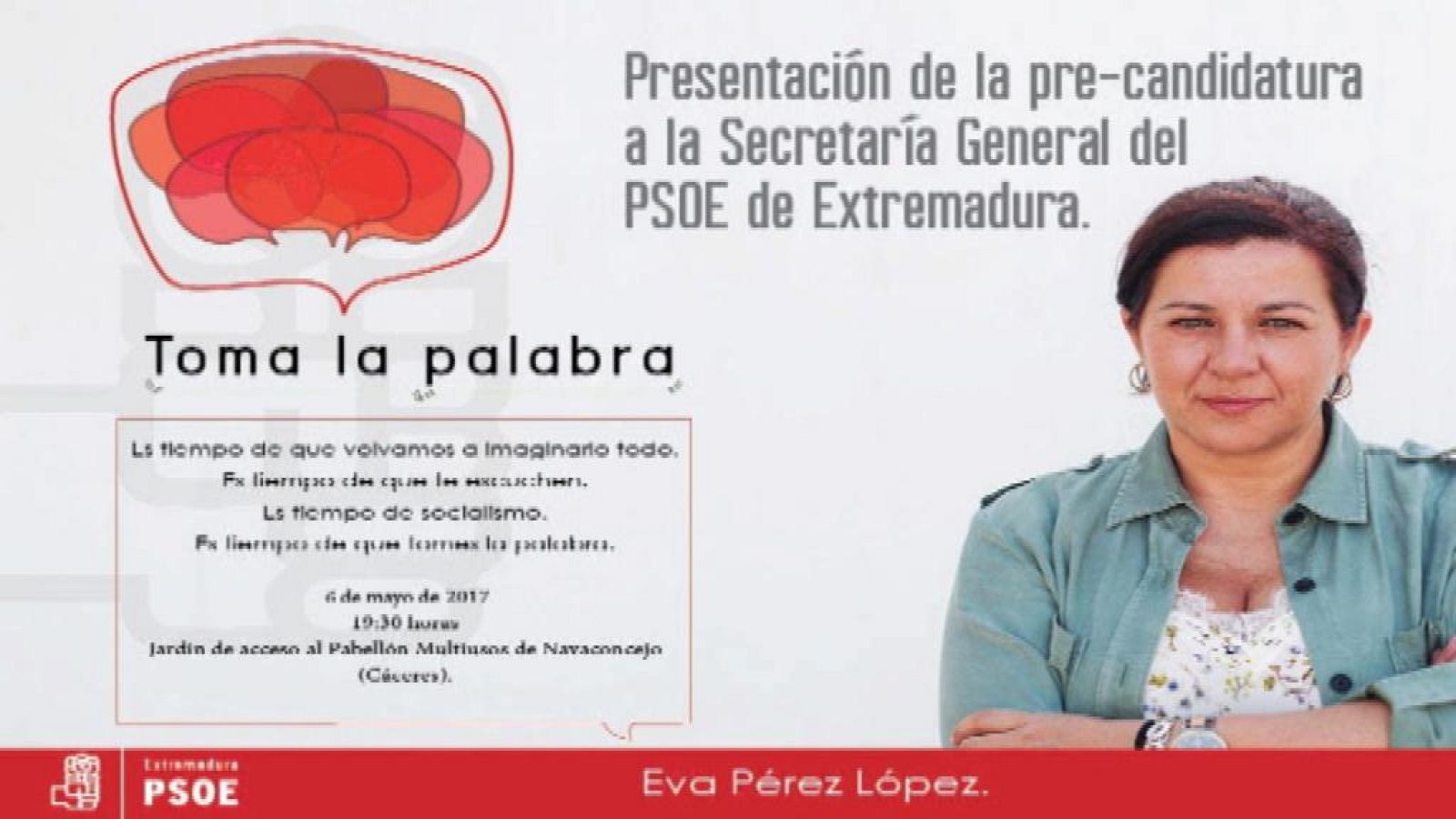 PRECANDIDATURA EVA MARIA PEREZ