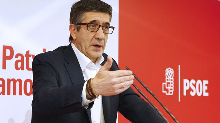 Telediario 1 - Patxi López mantiene su candidatura para evitar la "división suicida" en el PSOE