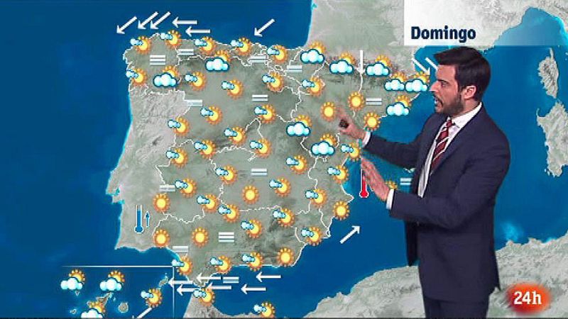 Cielos poco nubosos y ascenso de temperaturas en el oeste peninsular