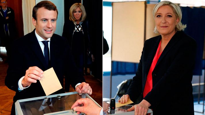 Telediario 1 - Francia elige entre Macron y Le Pen
