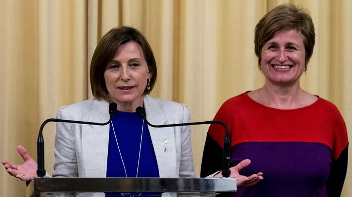 Telediario 1 - Forcadell y Simó niegan haber desobedecido al Constitucional