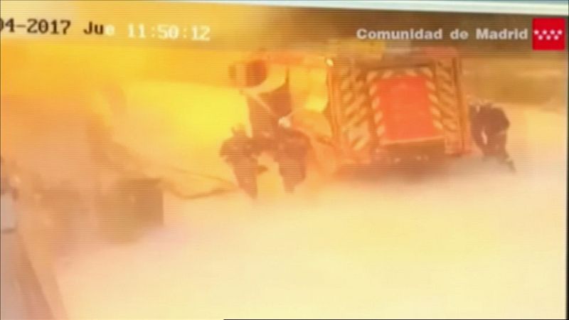 Así fue la segunda explosión de la planta de residuos de Arganda del Rey