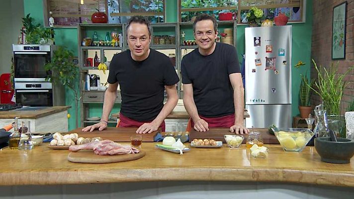 Torres en la cocina - Vieira con crema de puerros y ternasco relleno