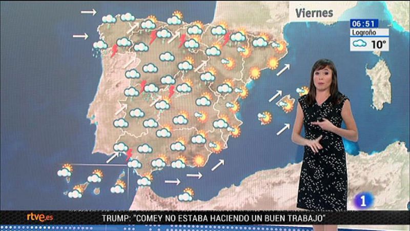 Cielos nubosos y chubascos, pero empiezan a abrirse claros - El tiempo | Ver