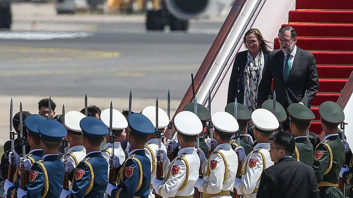 Informativo 24h - Rajoy llega a Pekín para asistir al foro sobre la Nueva Ruta de la Seda