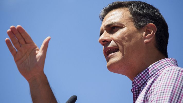 Telediario 1 - Los candidatos socialistas siguen con la guerra a una semana de las primarias