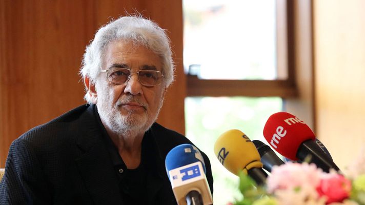 Telediario 1 - Plácido Domingo ha regresado hoy a su Madrid