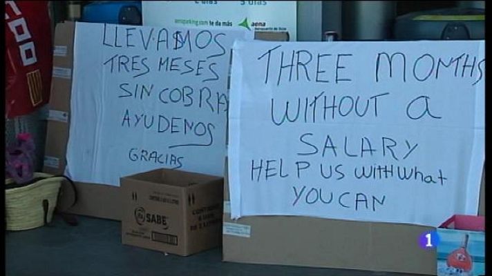 Informatiu Balear - Vaga indefinida de les treballadores de l'empresa de neteja Kle als aeroports de Maó i d'Eivissa