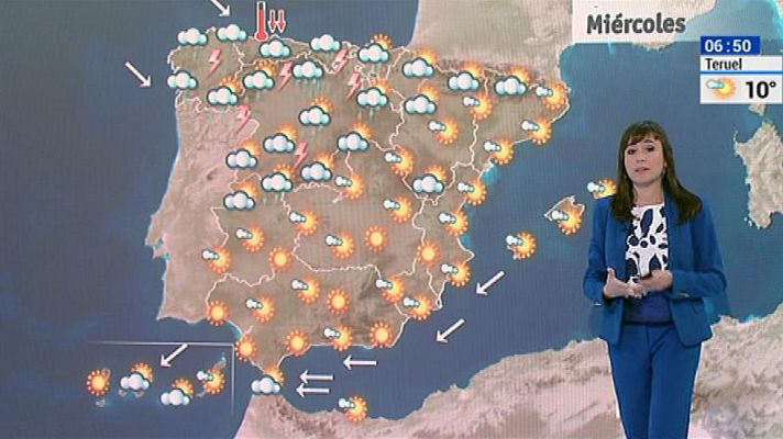 El tiempo - Un frente frío dejará precipitaciones en el noroeste y bajada de temperaturas