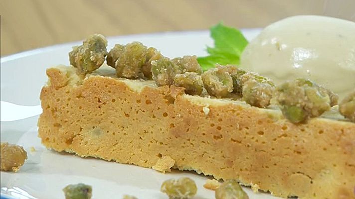 RTVE Cocina - Blondie con pistachos