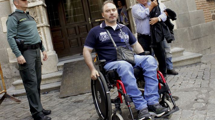 Telediario 1 - Testifica en Toledo el guardia civil que quedó tetrapléjico tras ser herido de bala