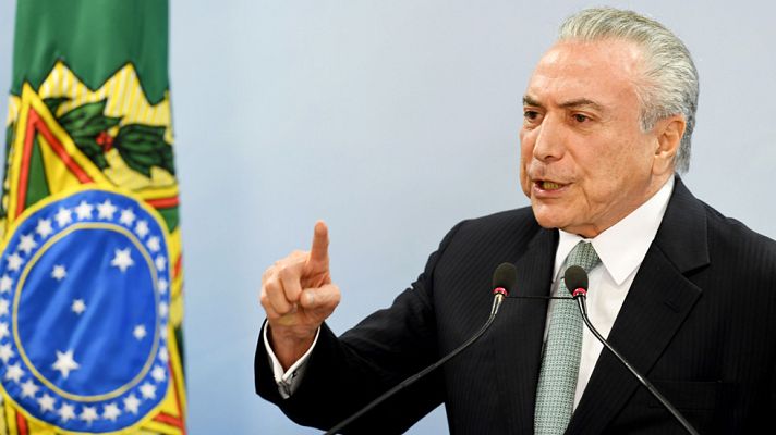 Telediario 1 - El Tribunal Supremo de Brasil autoriza una investigación contra Temer por el supuesto soborno a un diputado