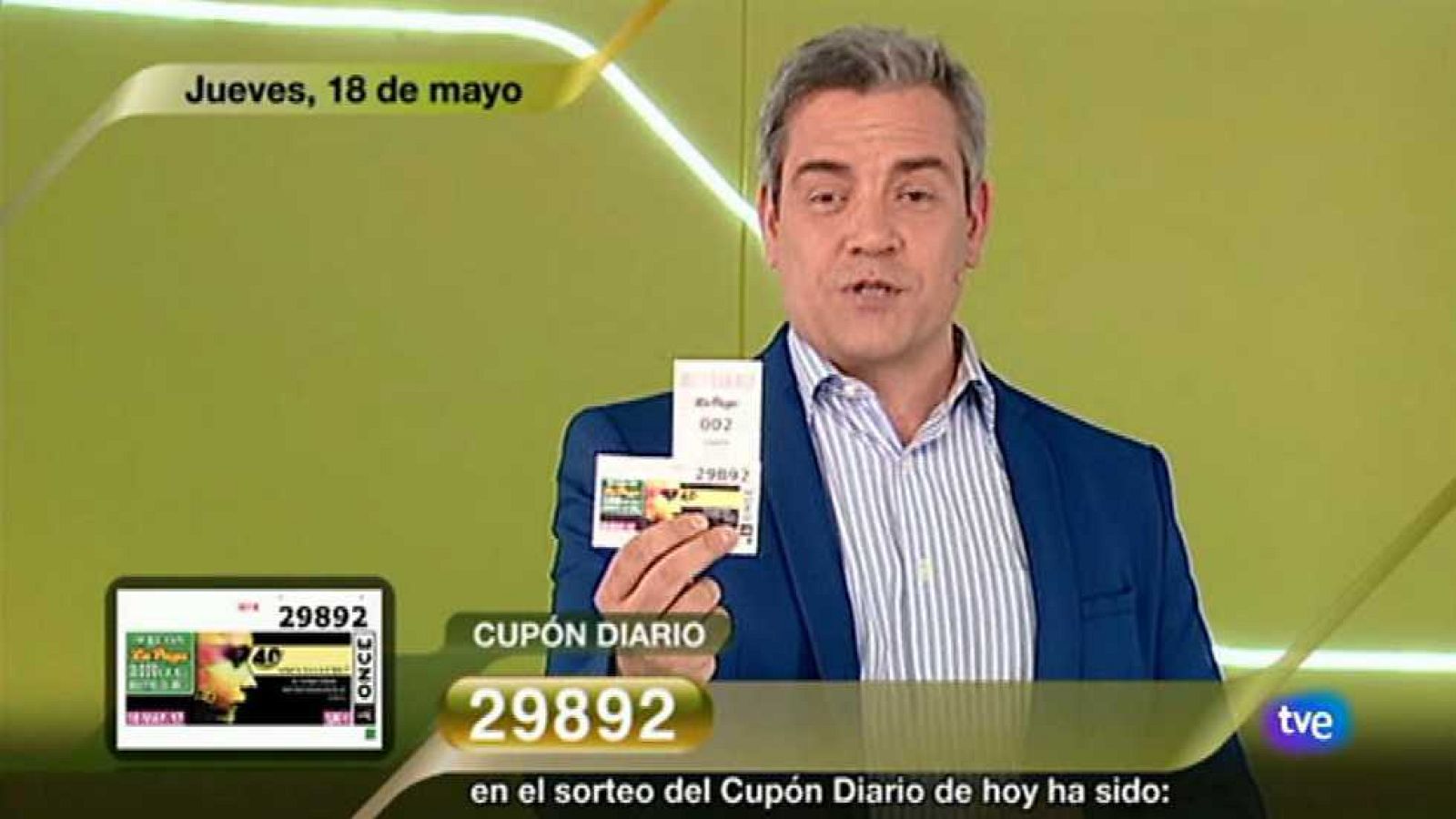 Sorteo ONCE - 18/05/17 - ver ahora