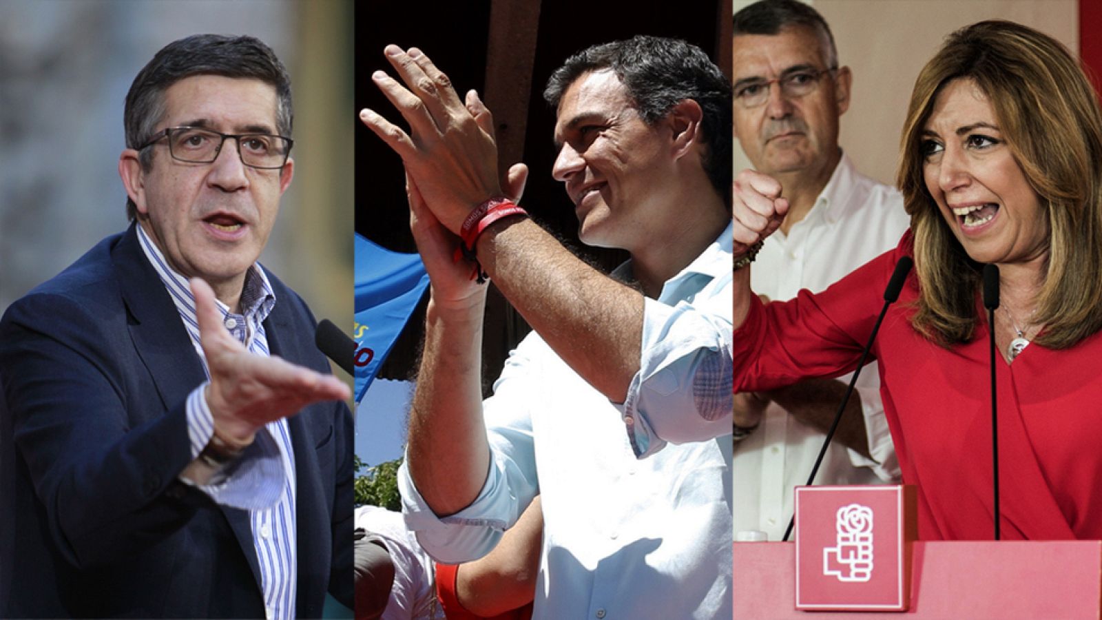 Los candidatos socialistas cierran la campaña de las primarias con críticas entre ellos y a Podemos