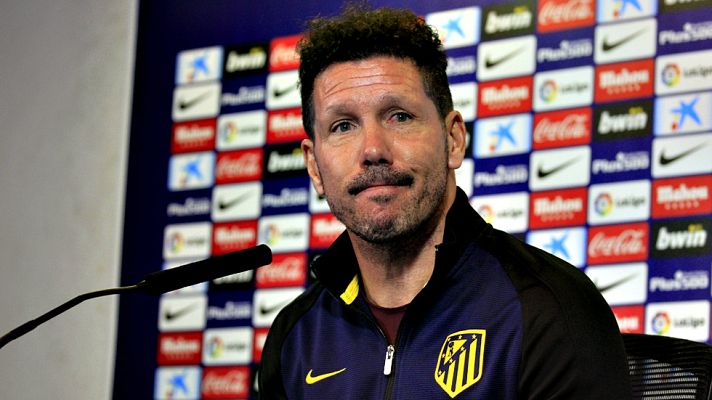 Telediario 1 - Simeone: "El lunes hablaré con Gil Marín"