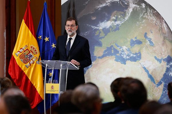 Telediario 1 - Respuesta contundente de Rajoy a Puigdemont