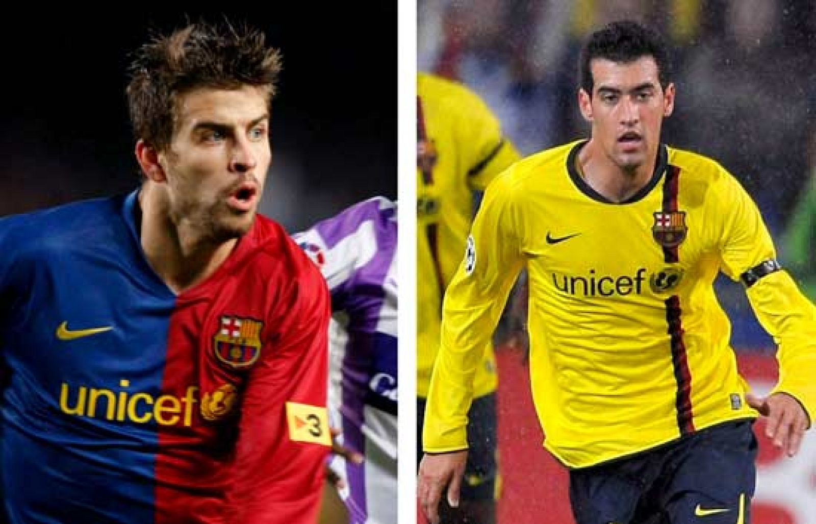 Piqué y Busquets están como niños con zapatos nuevos. La selección española ha llegado a Sevilla y ya ha realizado el primer entrenamiento.