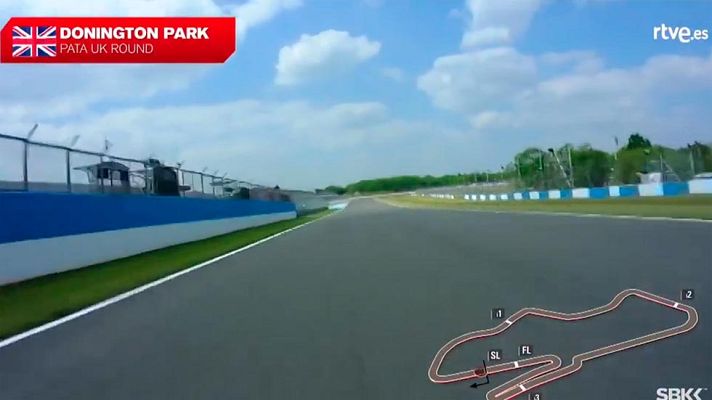  - WorldSBK 2017 | El circuito de Donington, desde la cámara de a bordo