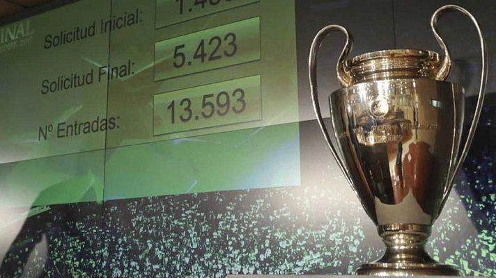 Telediario 1 - La UEFA confirma que habrá zonas para aficionados en la final de Cardiff