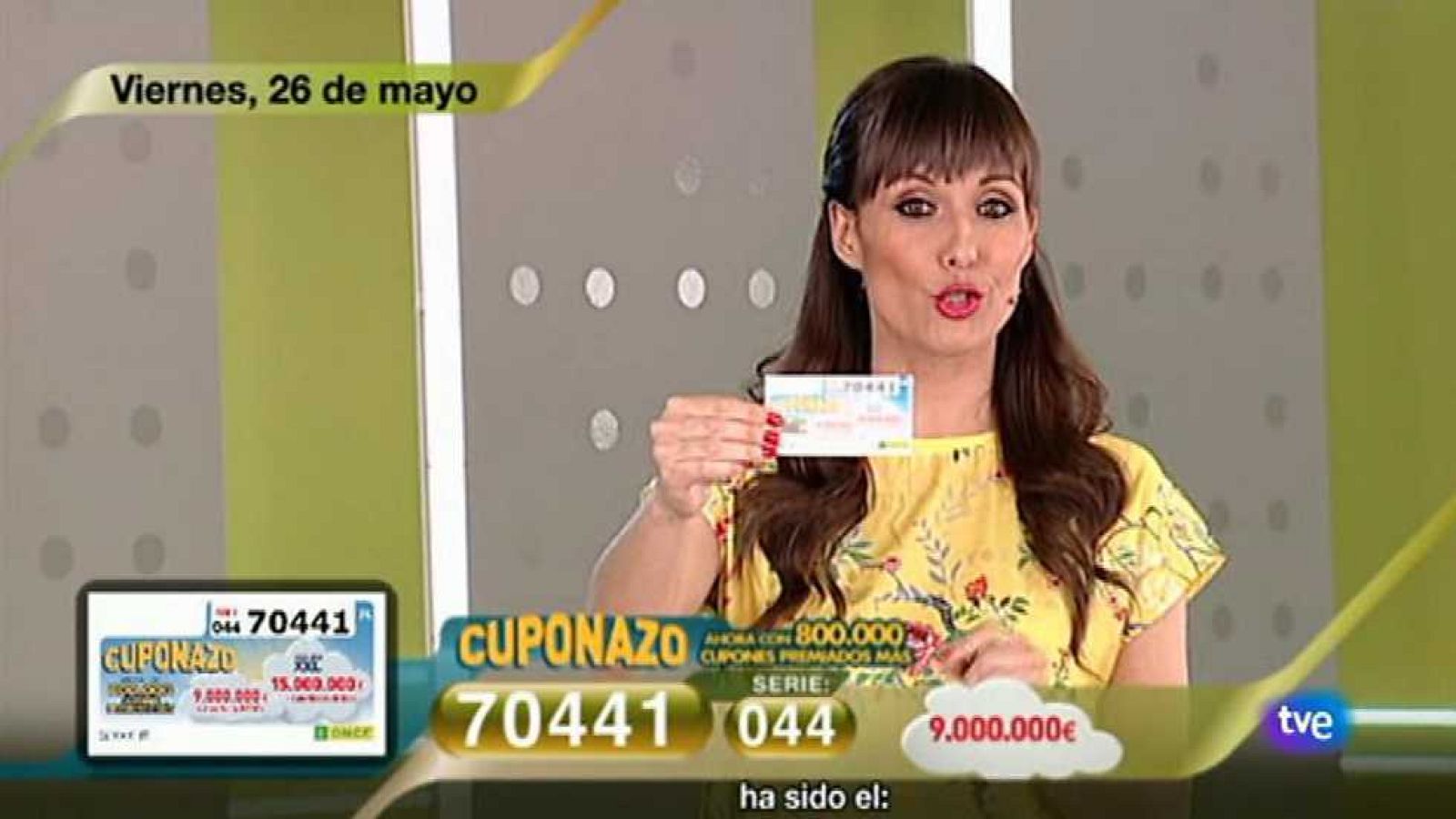 Sorteo ONCE - 26/05/17 - ver ahora