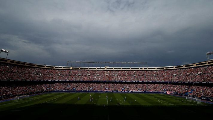 Telediario 1 - Los aficionados atléticos siguen arrancando los asientos del Calderón
