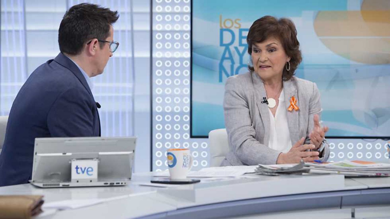 Los desayunos de TVE - Carmen Calvo, exministra de Cultura - ver ahora