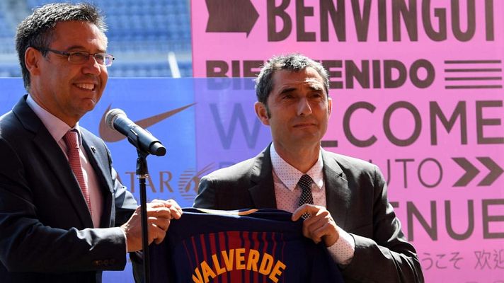 Telediario 1 - Ernesto Valverde: "Mi idea es dar una vuelta más al 'sello Barça'"