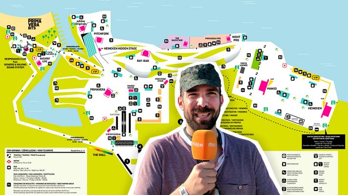  - La distancia entre escenarios del Primavera Sound