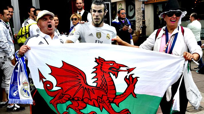 Telediario 1 - El Real Madrid hizo que toda Cardiff fuera merengue