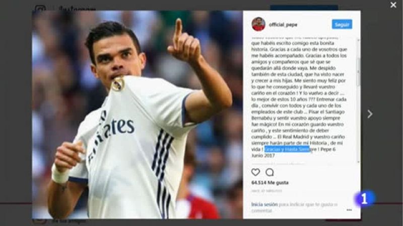 Pepe se despide del Madrid con una emotiva carta | Ver