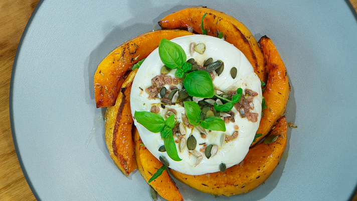 RTVE Cocina - Burrata con calabaza asada
