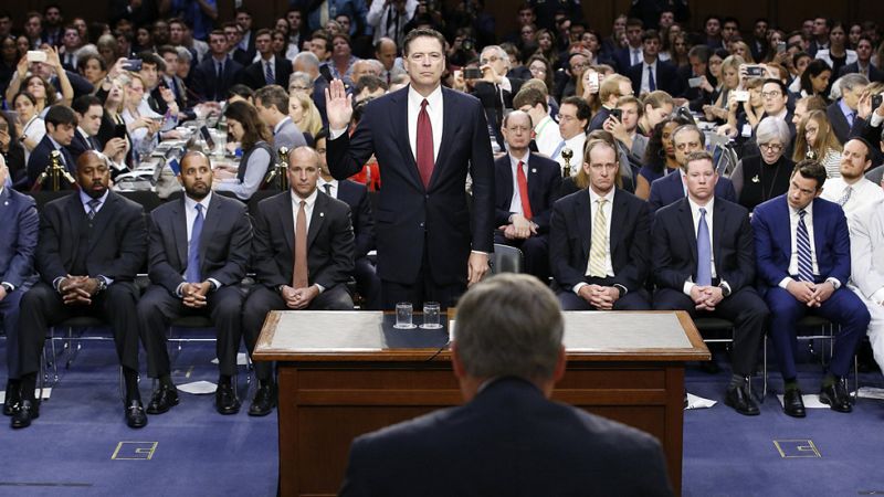 James Comey Comey asegura ante el Senado que Trump "miente" y no duda de que Rusia interfirió en las elecciones