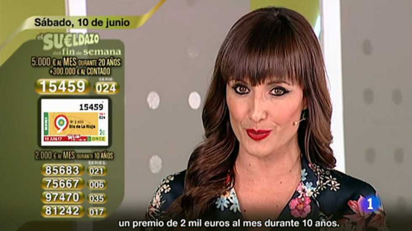 Sorteo ONCE - 10/06/17 - ver ahora