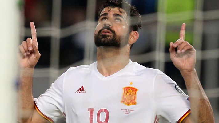  - Macedonia 0-2 España. Costa