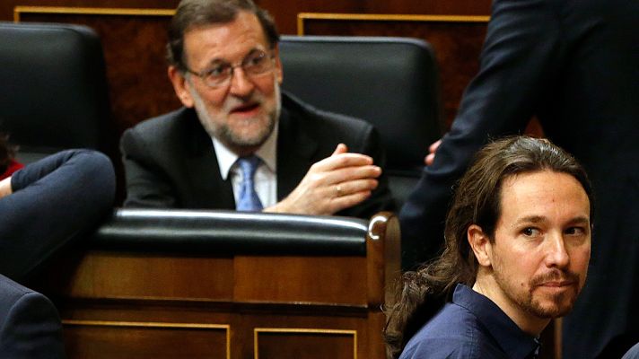 Telediario 1 - Rajoy afronta este martes la moción de censura presentada por Podemos