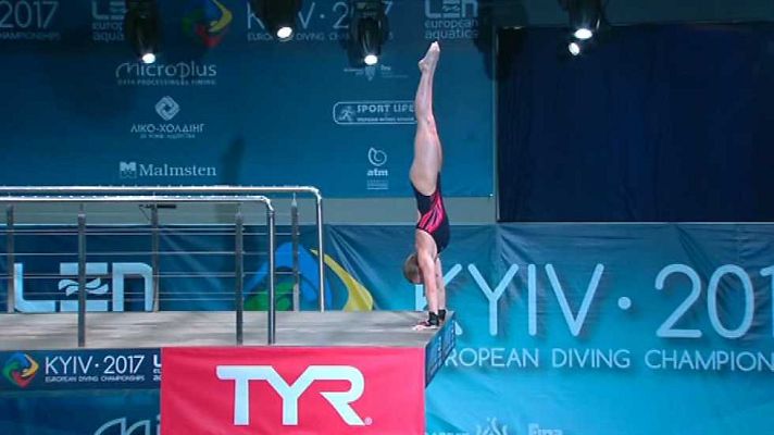 Natación - Saltos `Campeonato de Europa'. Final 10MT Femeninos