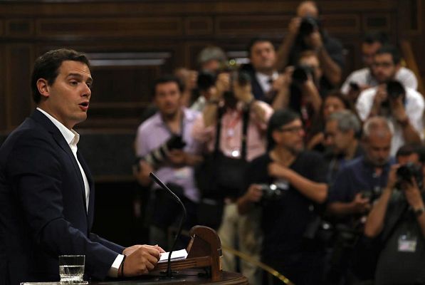 Informativo 24h - Albert Rivera pide más trabajo a Pablo Iglesias y no solo protestar