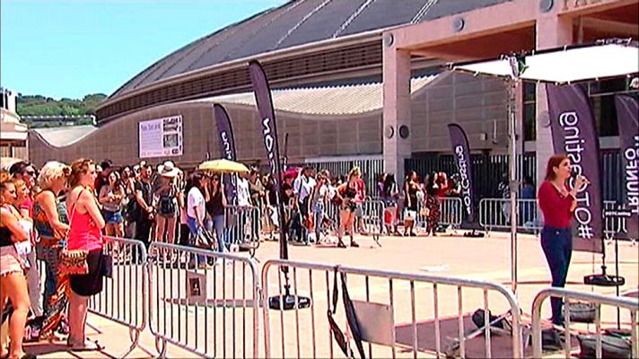 Telediario 1 - Comienza en Barcelona el casting de Operación Triunfo
