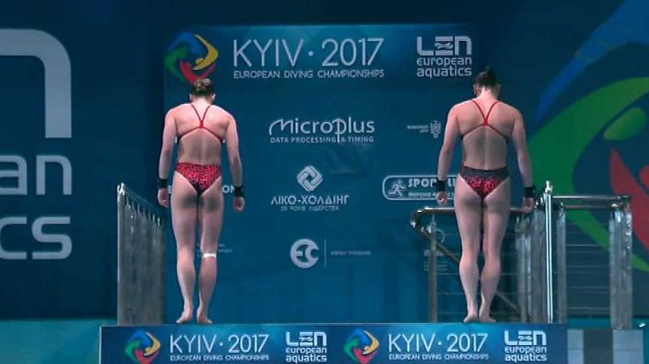 Natación - Saltos 'Campeonato Europa". Final 10MT Sincro Femeninos