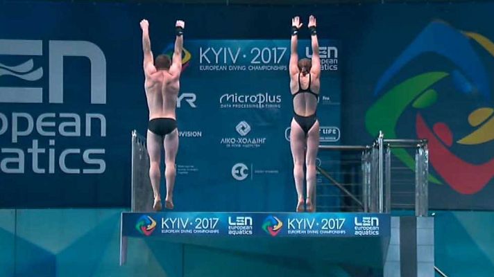 Natación - Saltos `Campeonato Europa'. Final 10 MT Sincro Mixto