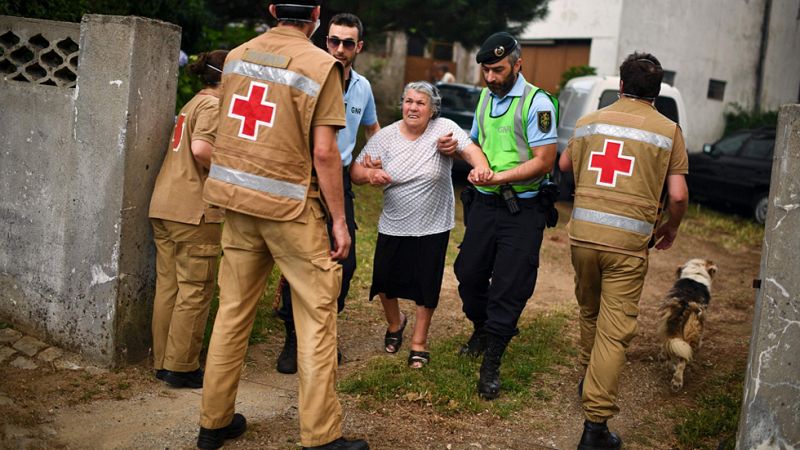 Los habitantes de la zona cuentan cómo vivieron el incendio de Portugal