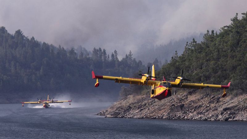 Los bomberos dan por controlado el 95% del incendio en Portugal, aunque quedan algunos focos por extinguir