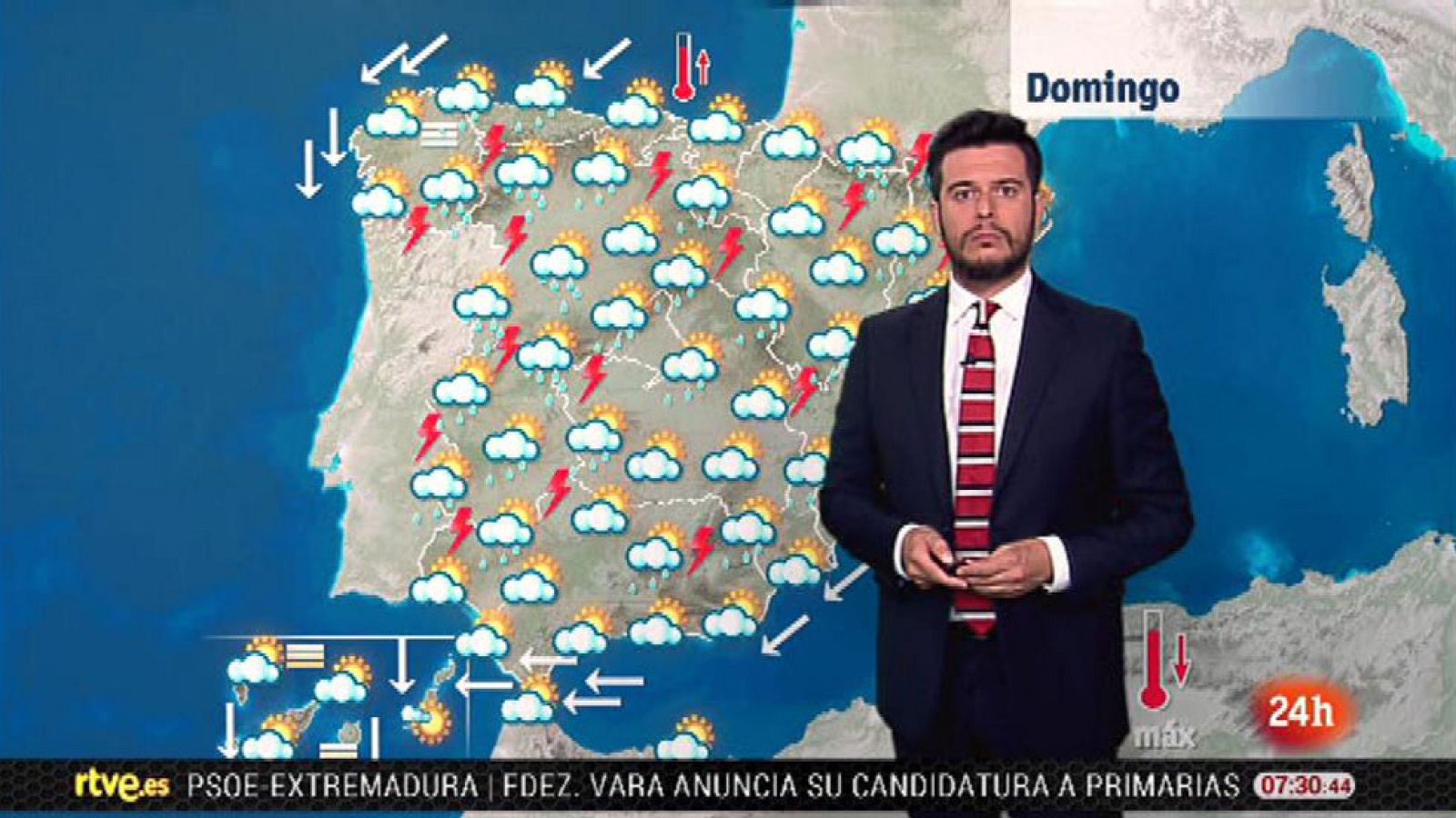 Bajada de los termómetros en Andalucía y Canarias y tormentas en el noroeste - El tiempo | Ver