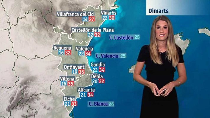 L'informatiu - Comunitat Valenciana - El tiempo en la Comunidad Valenciana - 26/06/17