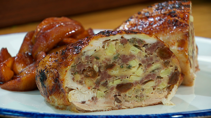 RTVE Cocina - Picantón relleno con manzanas