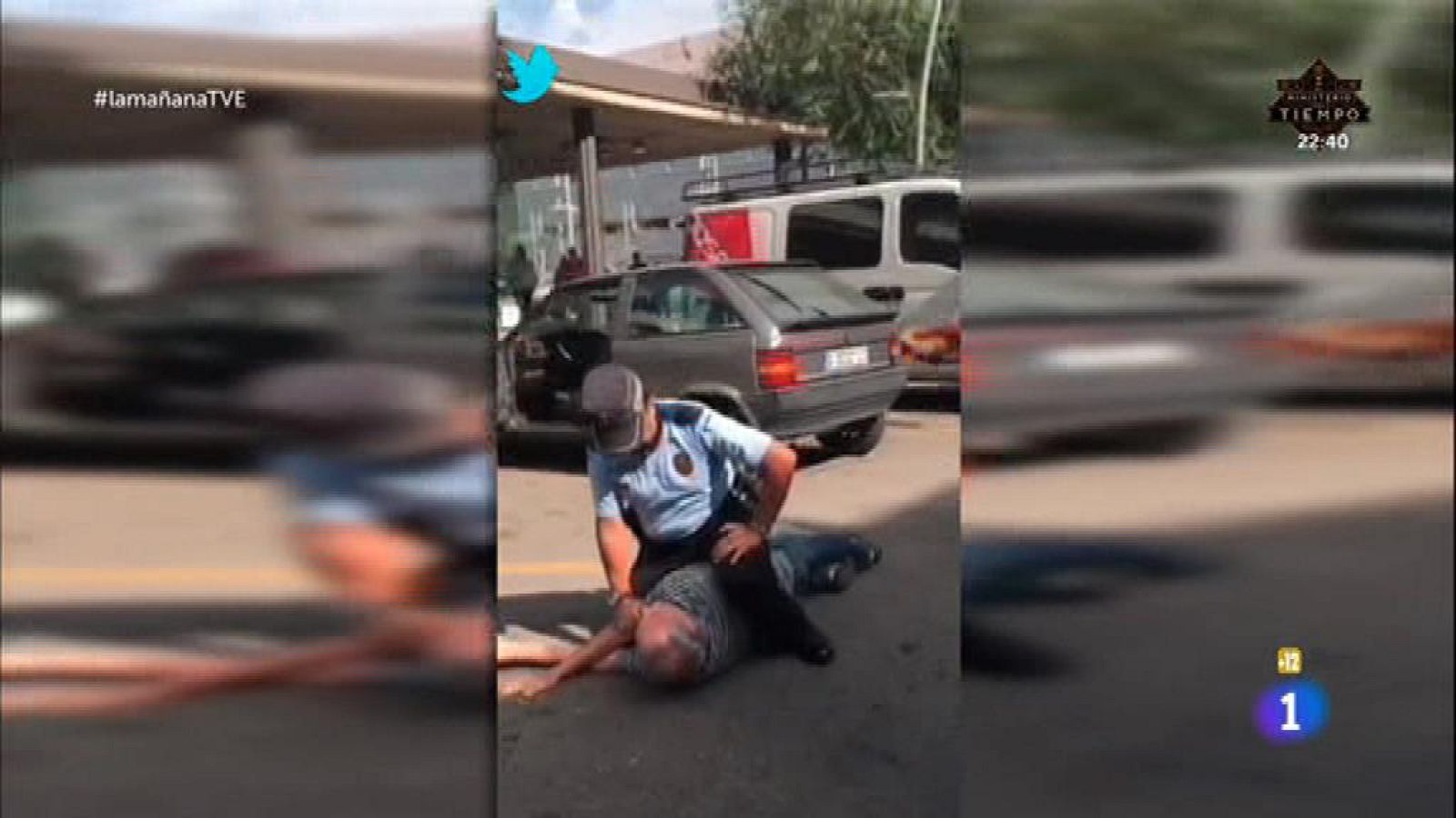 Violenta detención de un anciano