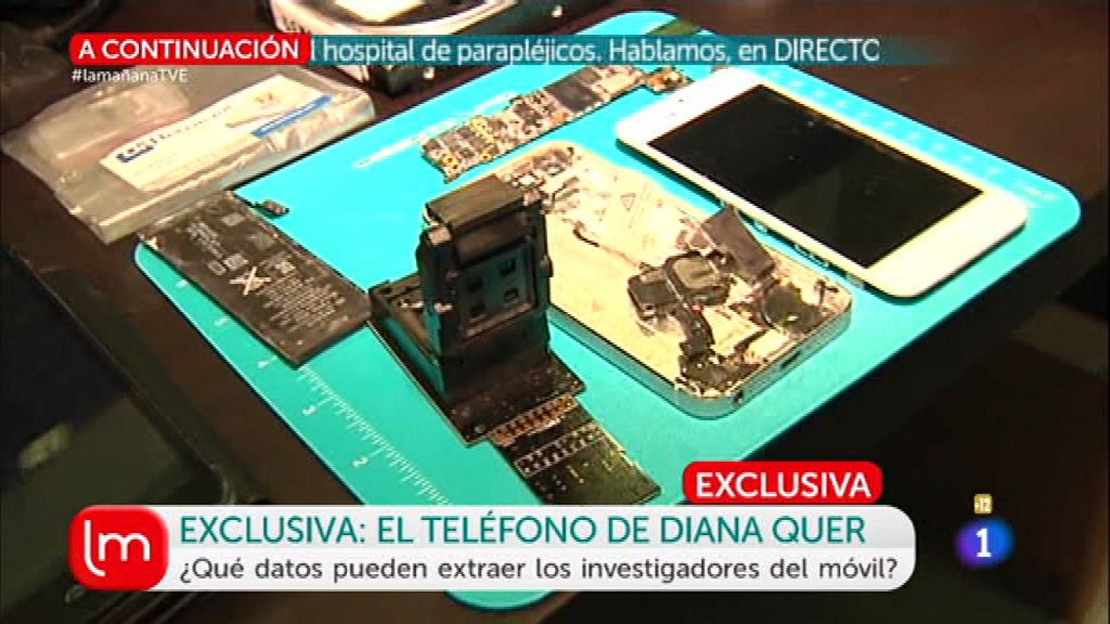 Recuperan la información del móvil de Diana Quer