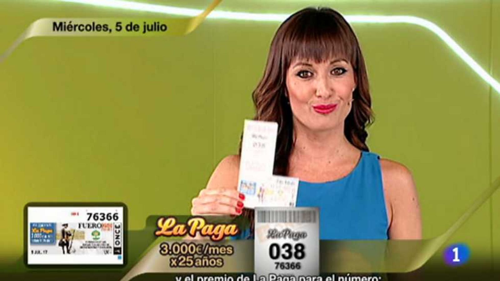 Sorteo ONCE  - 05/07/17 - ver ahora