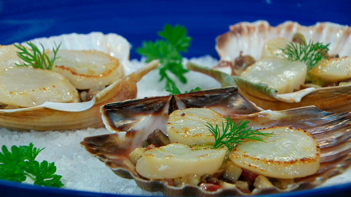 RTVE Cocina - Vieiras a las finas hierbas