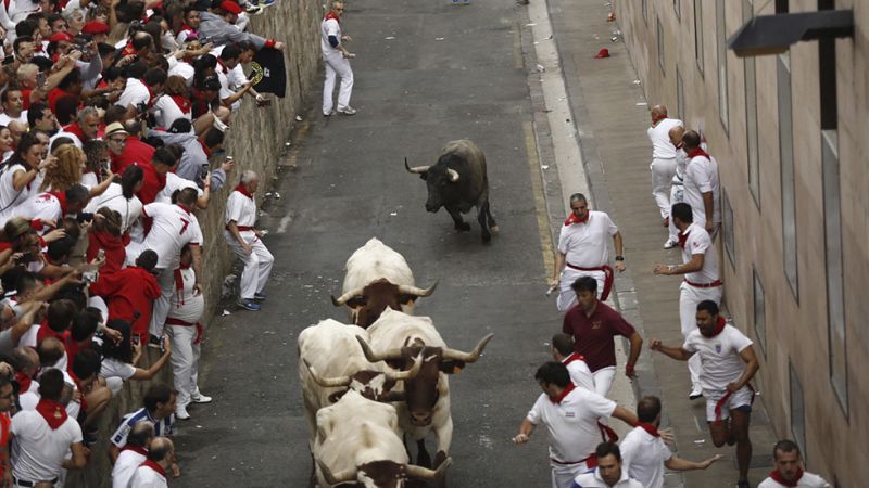 Tercer año consecutivo en que un toro de la ganadería de José Escolar se vuelve a los corrales en los Sanfermines